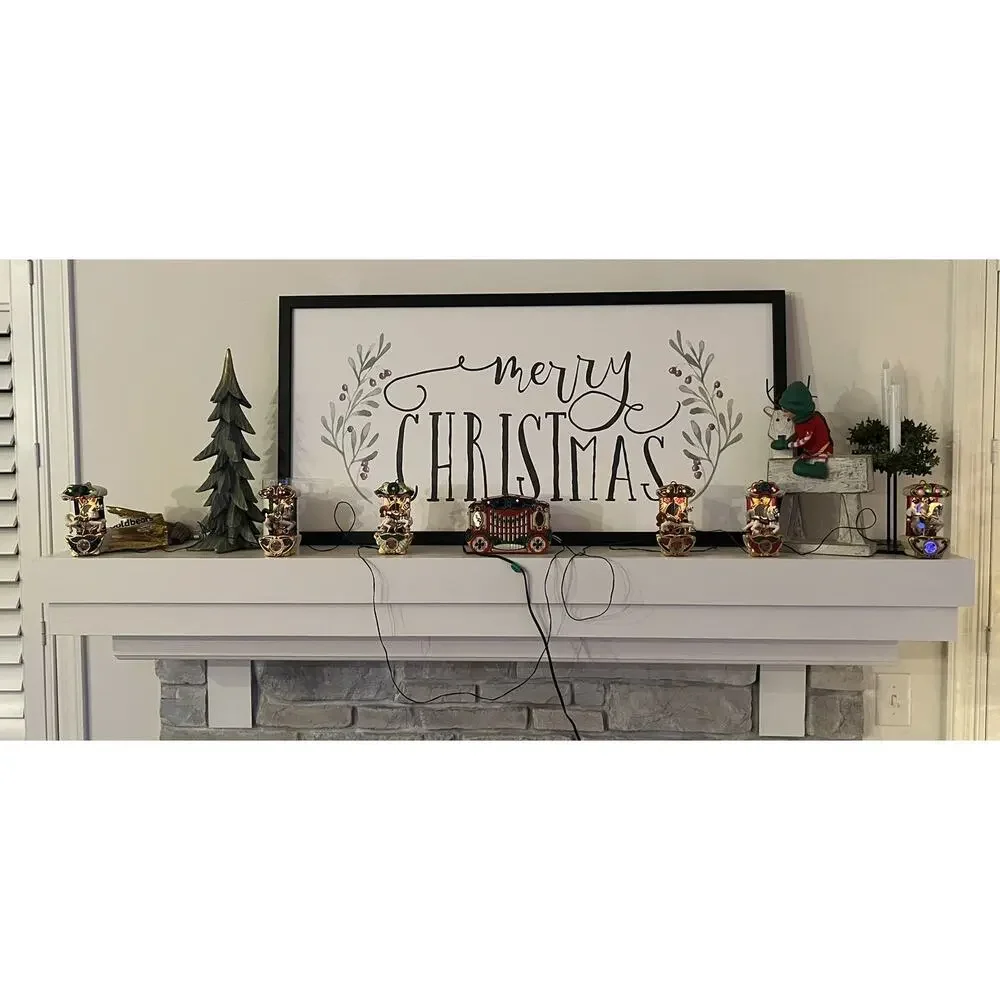 Mr Christmas Holiday Carousel 6 Horse 21 Carols Music Lights Box -Video In Pics!